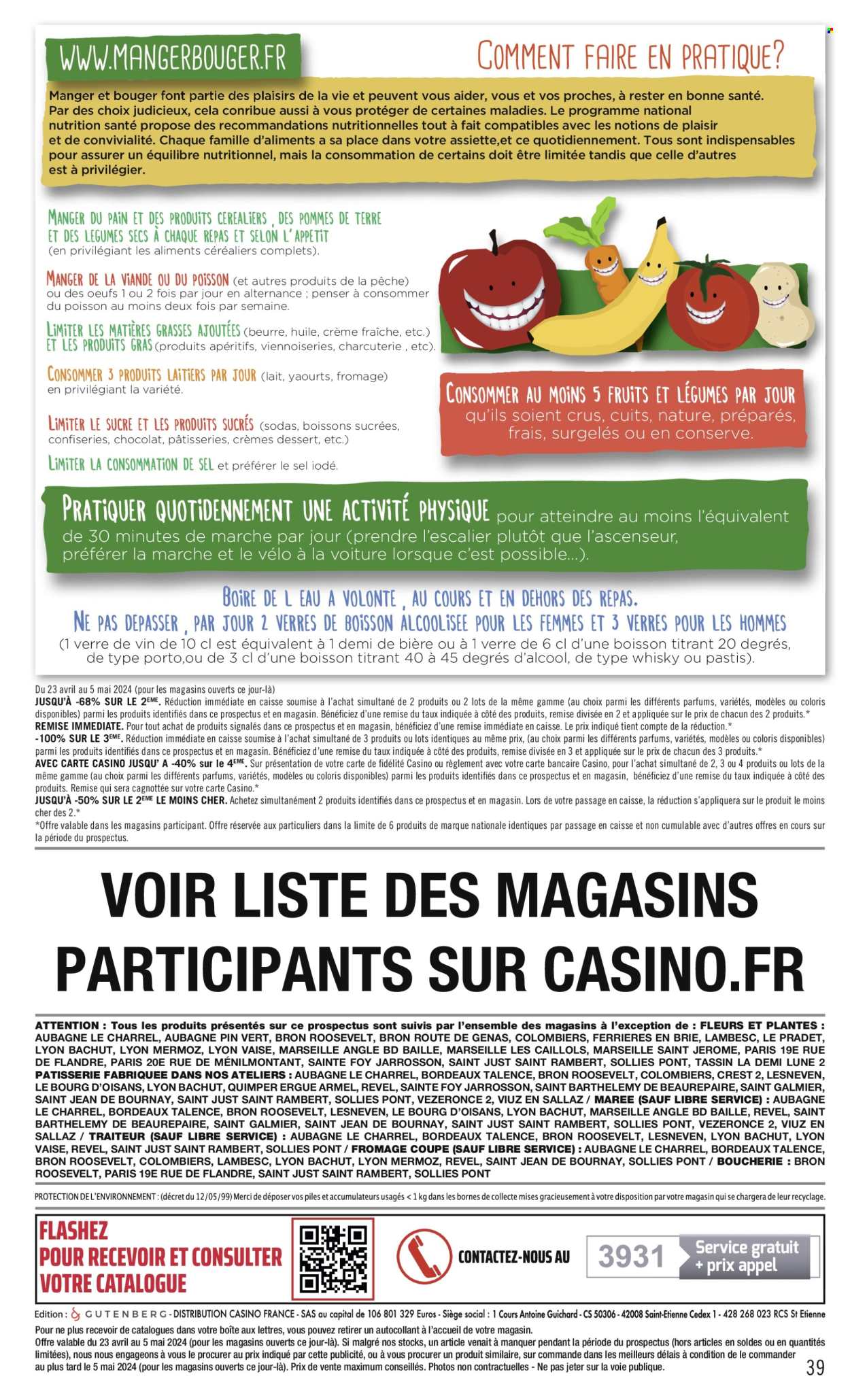 Catalogue Casino Supermarchés - 23.04.2024 - 05.05.2024. 