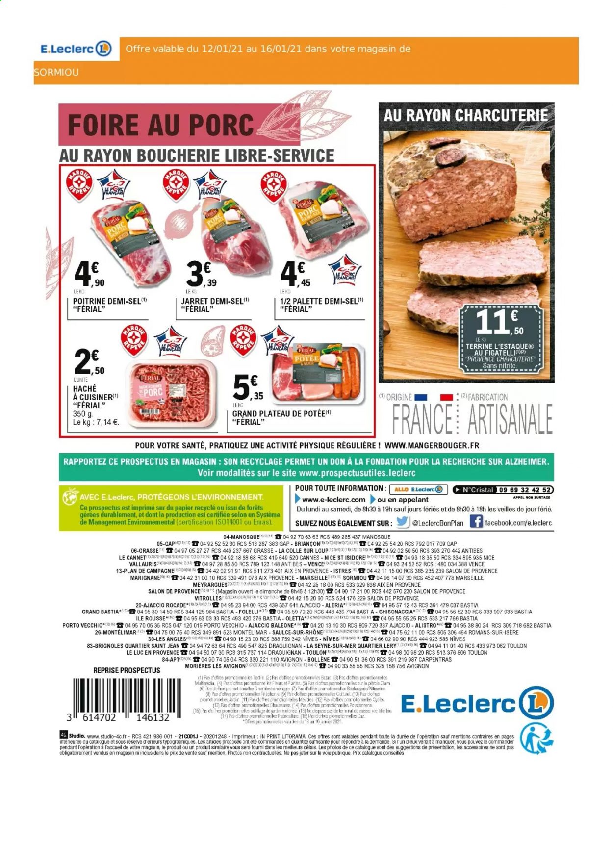 Catalogue E.Leclerc - 12.01.2021 - 16.01.2021. Page 4.
