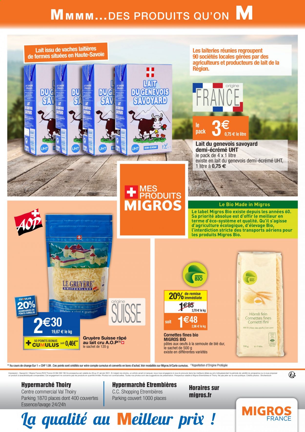 Catalogue Migros France - 26.01.2021 - 31.01.2021. 
