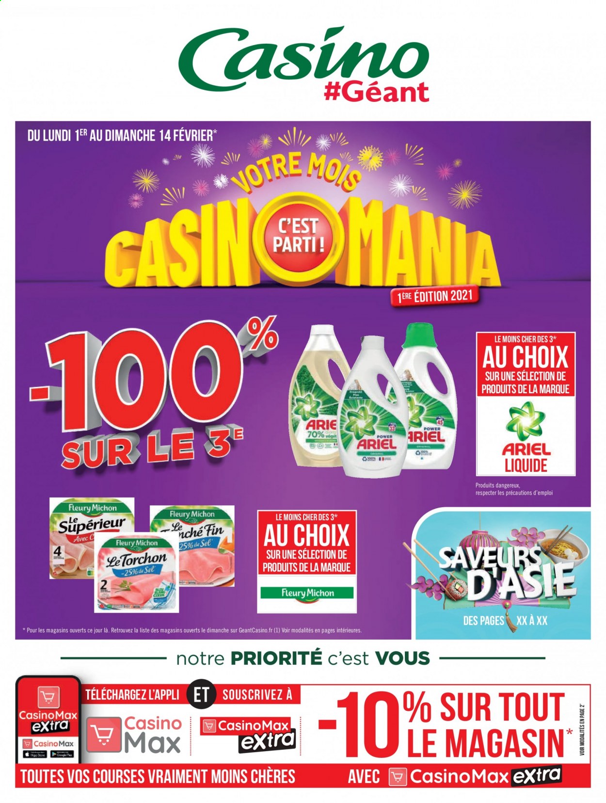 Catalogue Géant Casino - 01.02.2021 - 14.02.2021. 