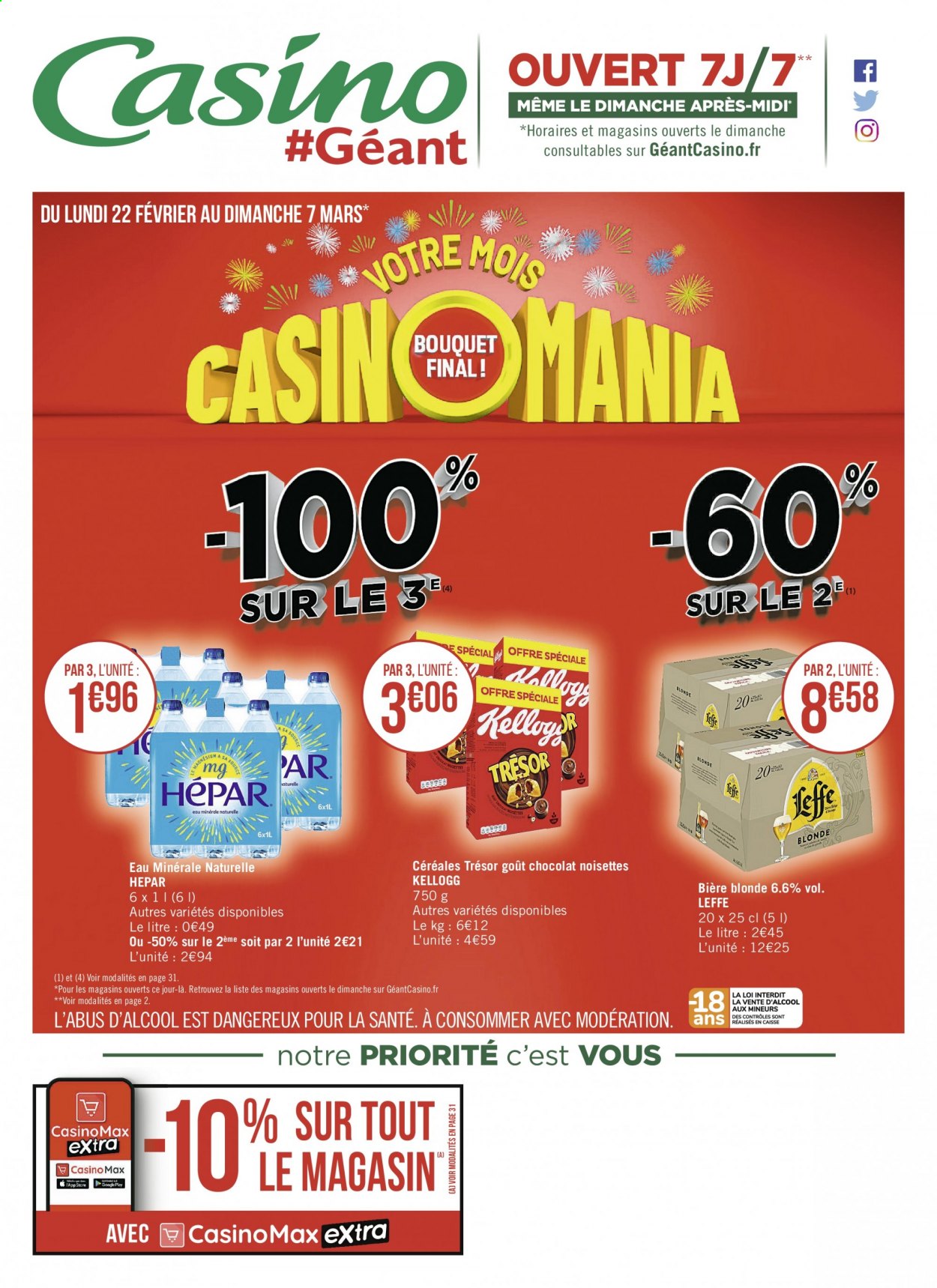 Catalogue Géant Casino - 22.02.2021 - 07.03.2021. 