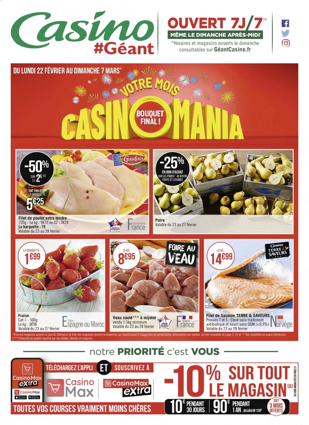Catalogue Géant Casino - 22.02.2021 - 07.03.2021. 