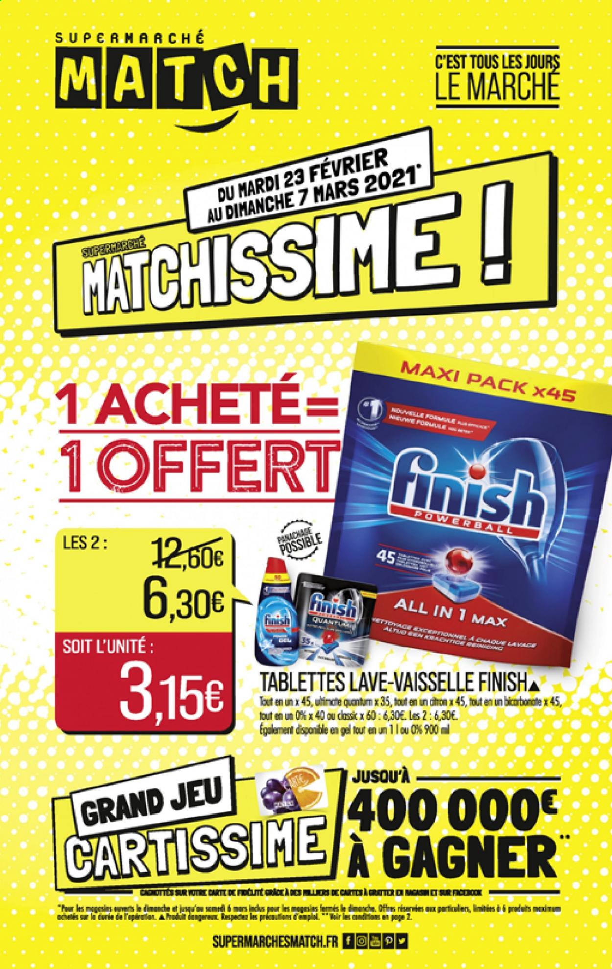 Catalogue Supermarché Match - 23.02.2021 - 07.03.2021. 