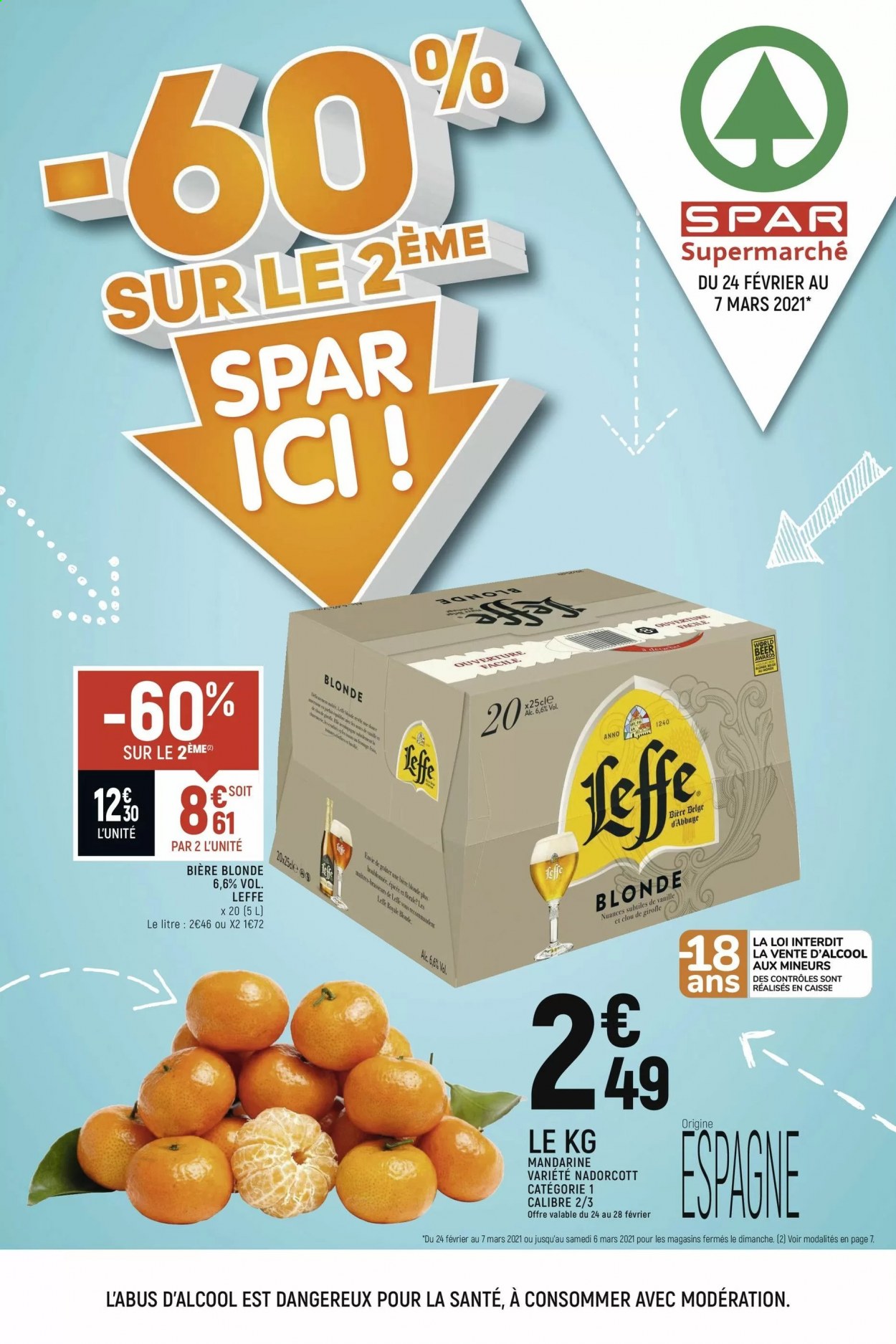 Catalogue Spar Supermarché - 24.02.2021 - 07.03.2021. 