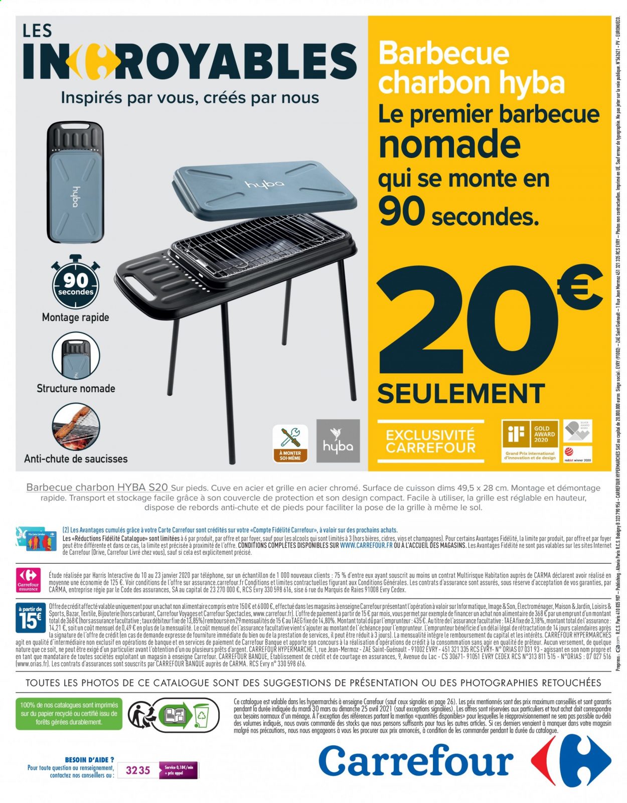 Catalogue Carrefour Hypermarchés - 30.03.2021 - 25.04.2021. 