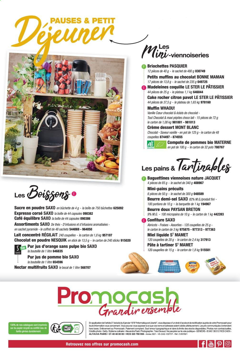 Catalogue Promocash. 