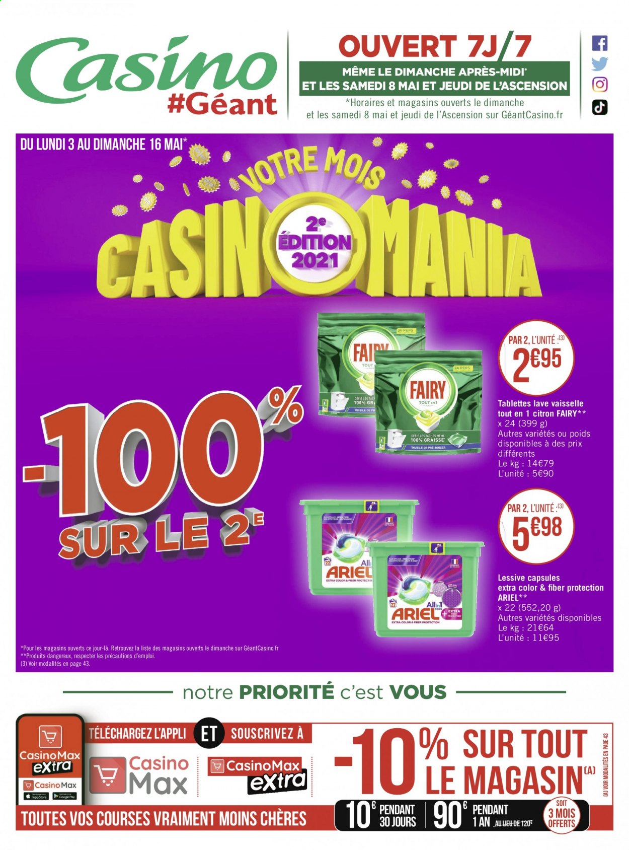 Catalogue Géant Casino - 03.05.2021 - 16.05.2021. 
