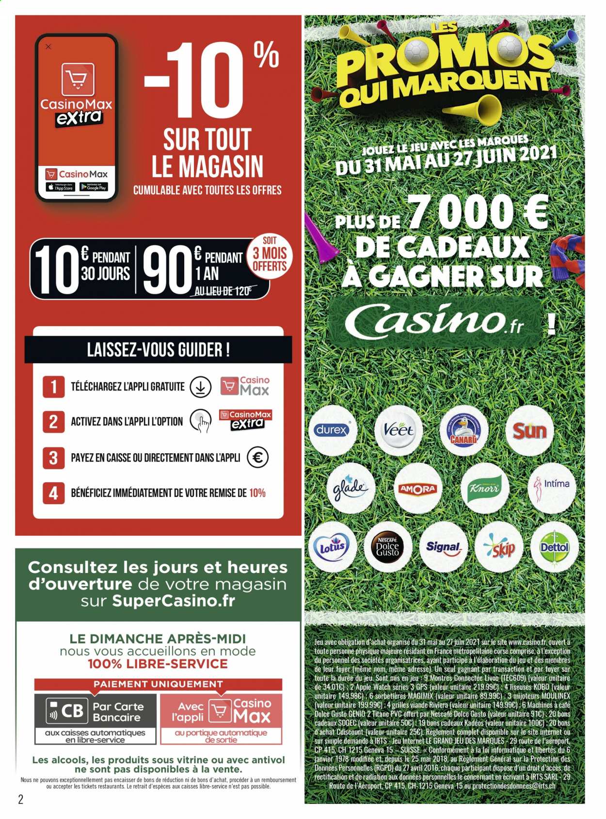 Catalogue Géant Casino - 31.05.2021 - 13.06.2021. 