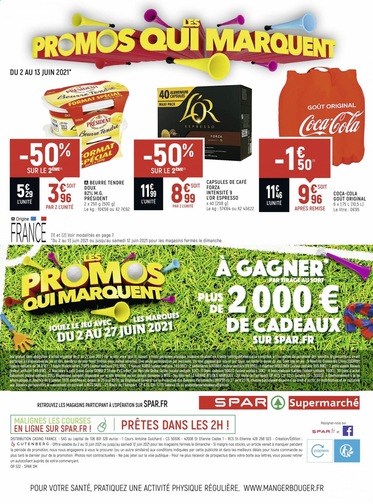 Catalogue Spar Supermarché - 02.06.2021 - 13.06.2021. 
