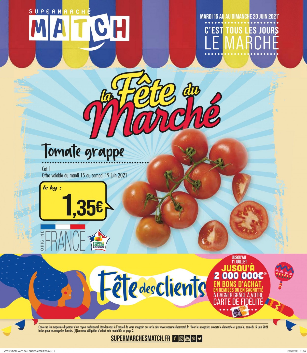 Catalogue Supermarché Match - 15.06.2021 - 20.06.2021. 