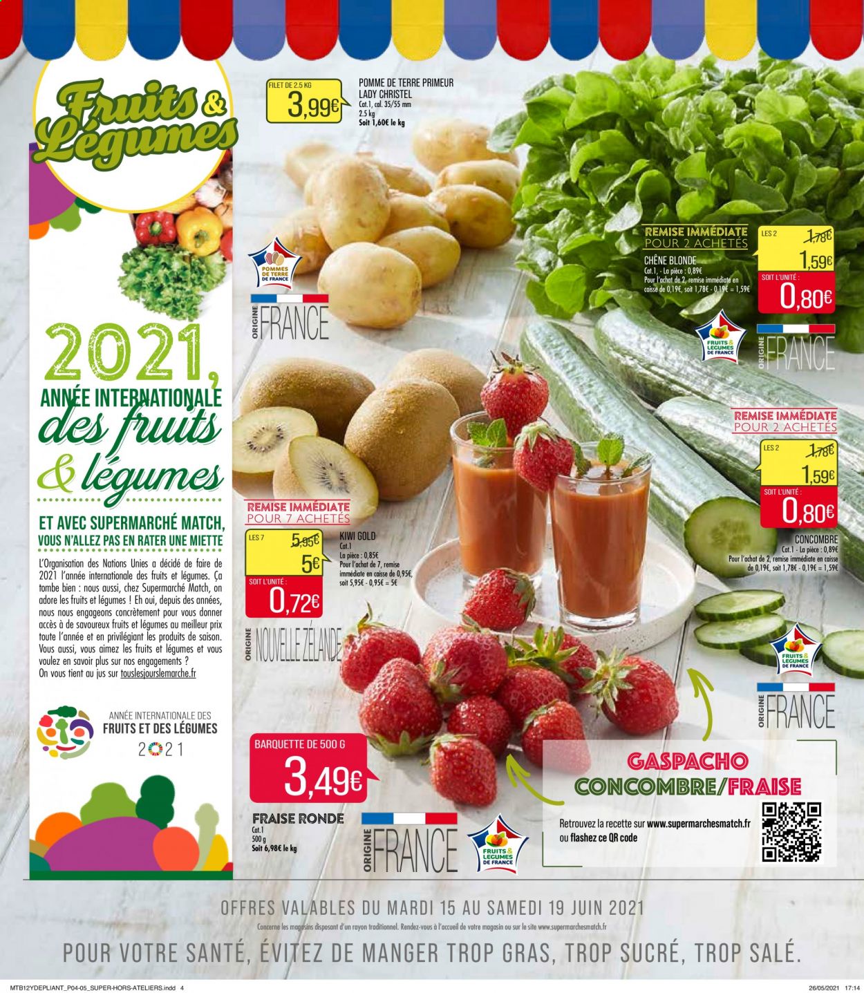 Catalogue Supermarché Match - 15.06.2021 - 20.06.2021. 