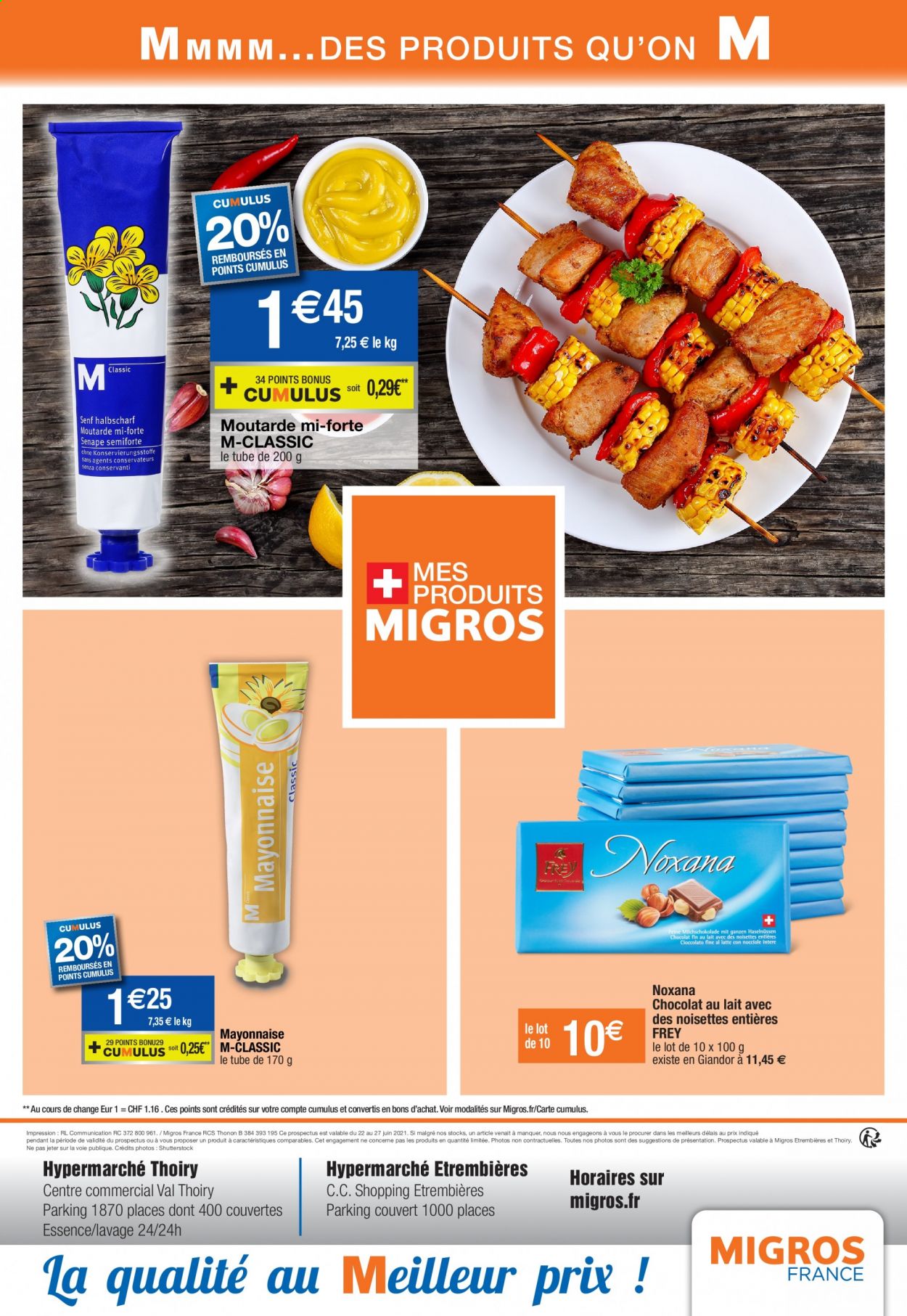 Catalogue Migros France - 22.06.2021 - 27.06.2021. 