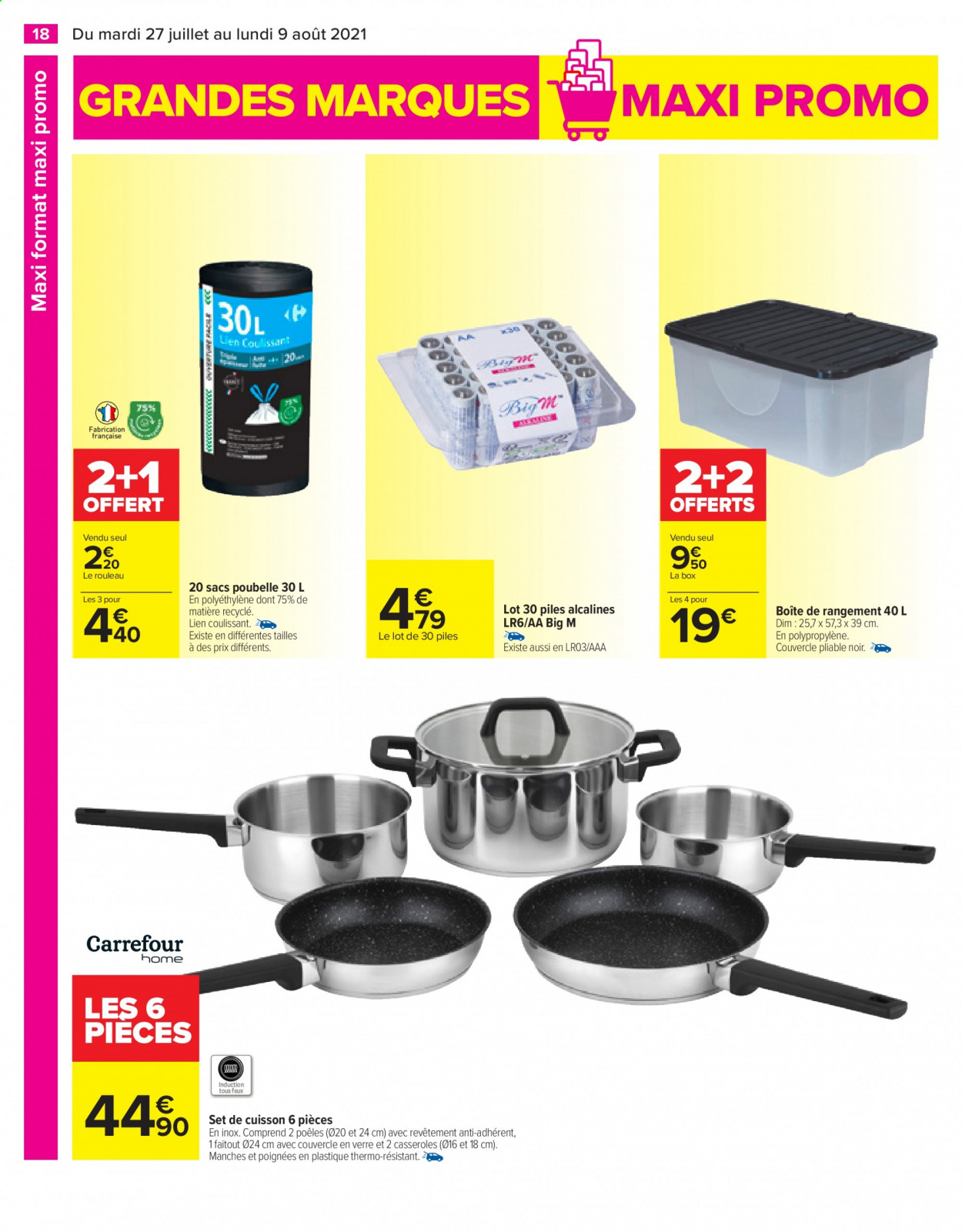 Catalogue Carrefour Hypermarchés - 27.07.2021 - 09.08.2021. 