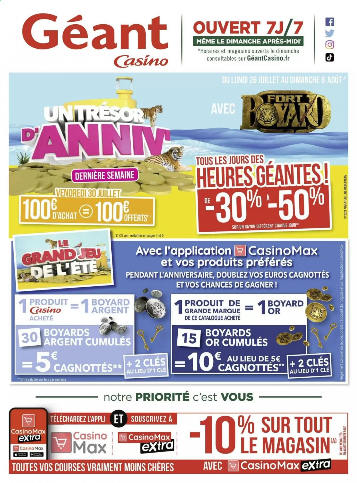 Catalogue Géant Casino - 26.07.2021 - 08.08.2021. 