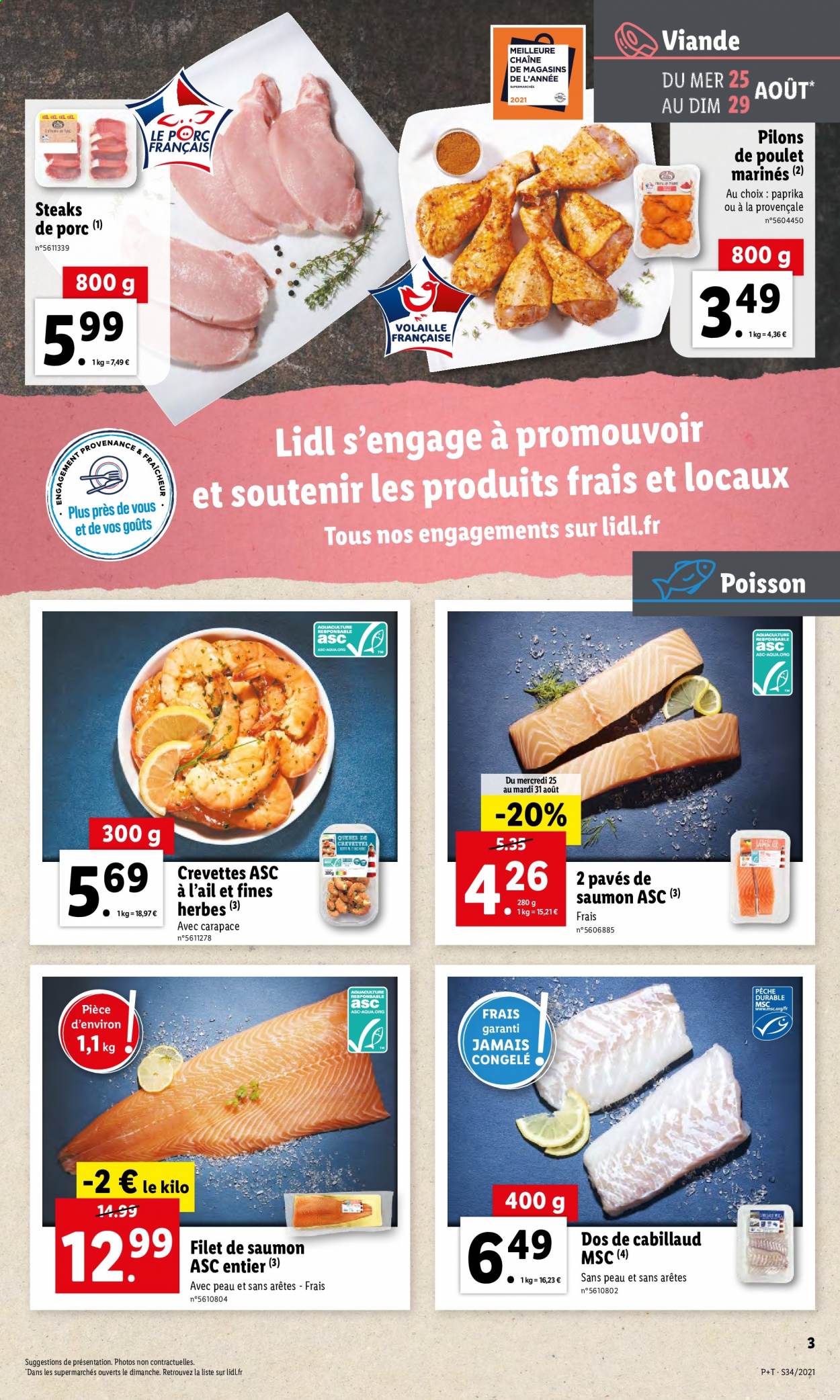 Catalogue Lidl - 25.08.2021 - 31.08.2021. Page 3.