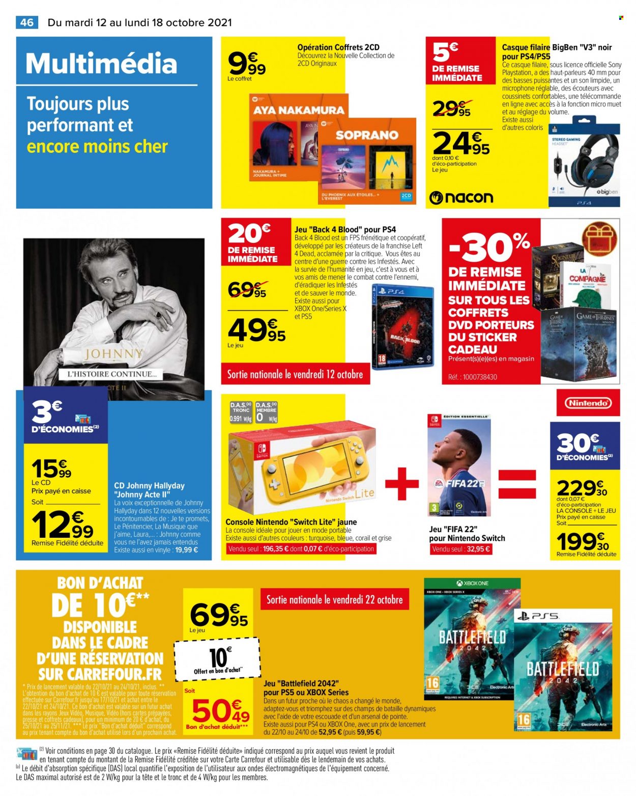 Catalogue Carrefour Hypermarchés - 12.10.2021 - 18.10.2021. 