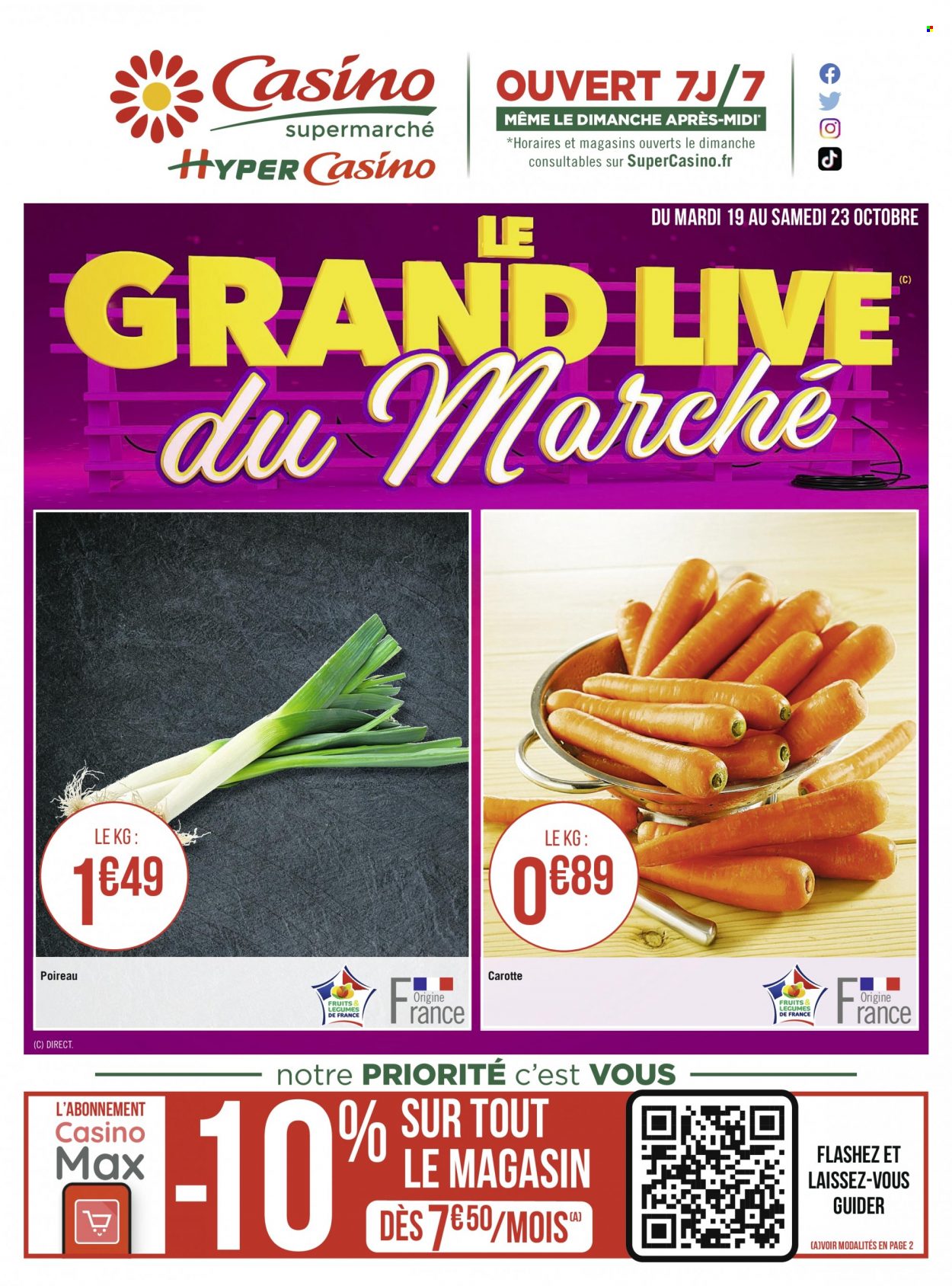 Catalogue Géant Casino - 19.10.2021 - 23.10.2021. 