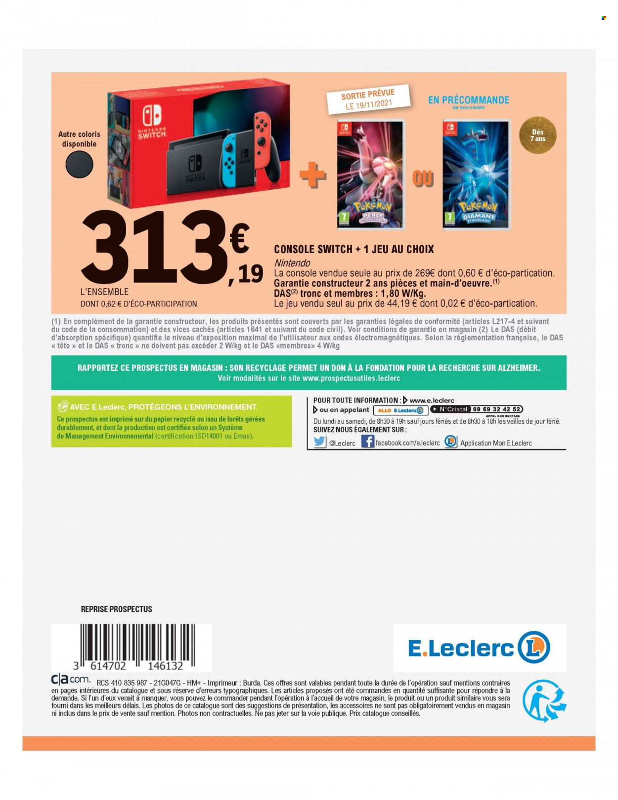 Catalogue E.Leclerc - 19.10.2021 - 04.12.2021. 