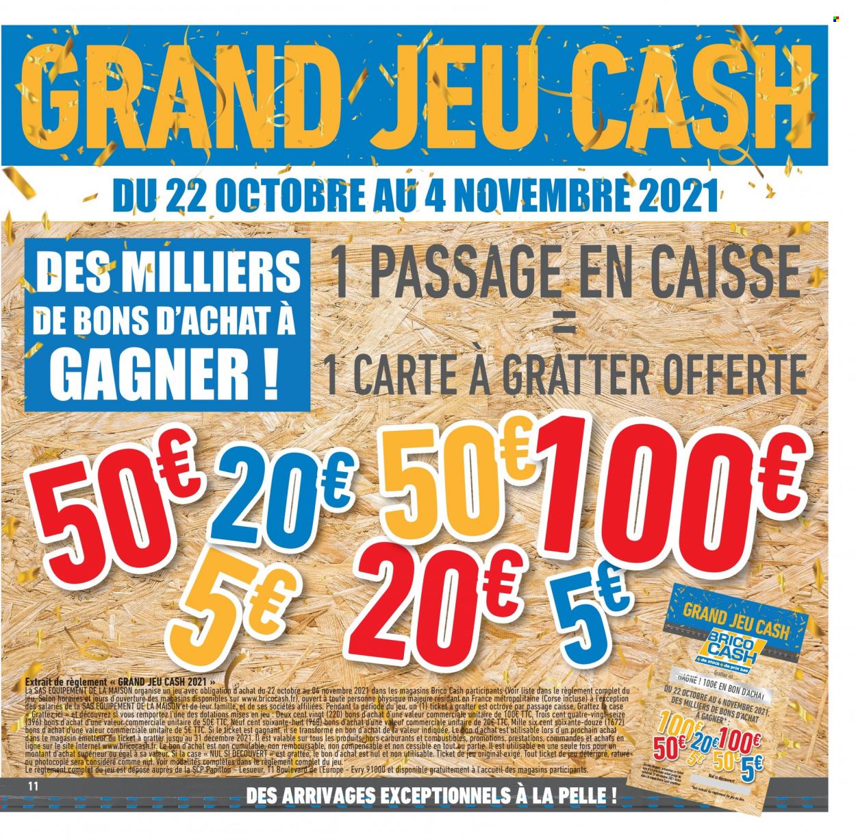 Catalogue Brico Cash - 22.10.2021 - 04.11.2021. 