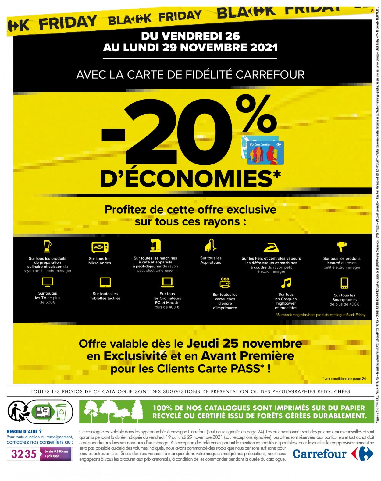 Catalogue Carrefour Hypermarchés - 19.11.2021 - 29.11.2021. 