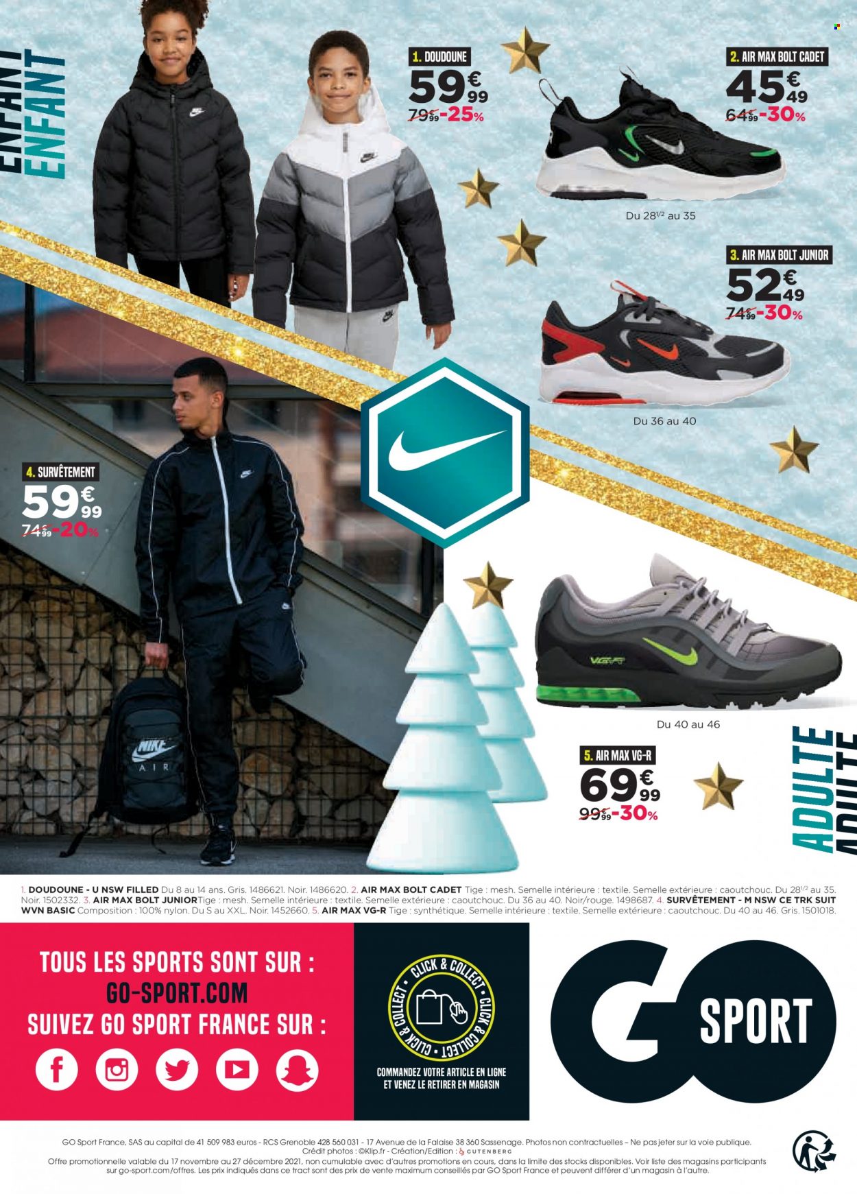 Catalogue Go Sport - 17.11.2021 - 27.12.2021. 