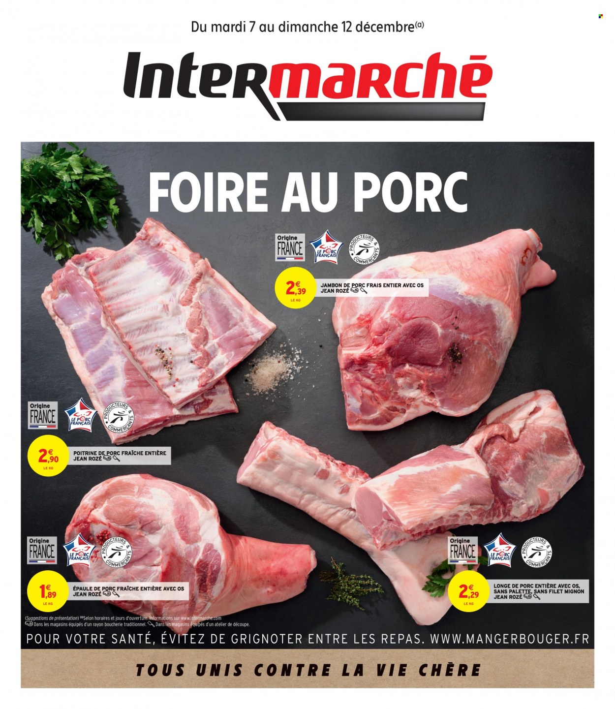 Catalogue Intermarché - 07.12.2021 - 12.12.2021. Page 1.