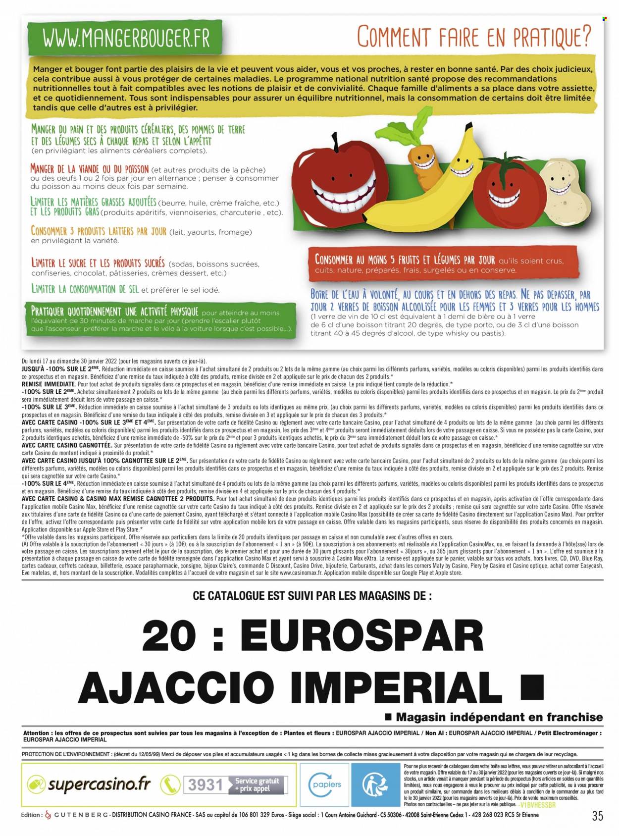 Catalogue EUROSPAR - 17.01.2022 - 30.01.2022. 