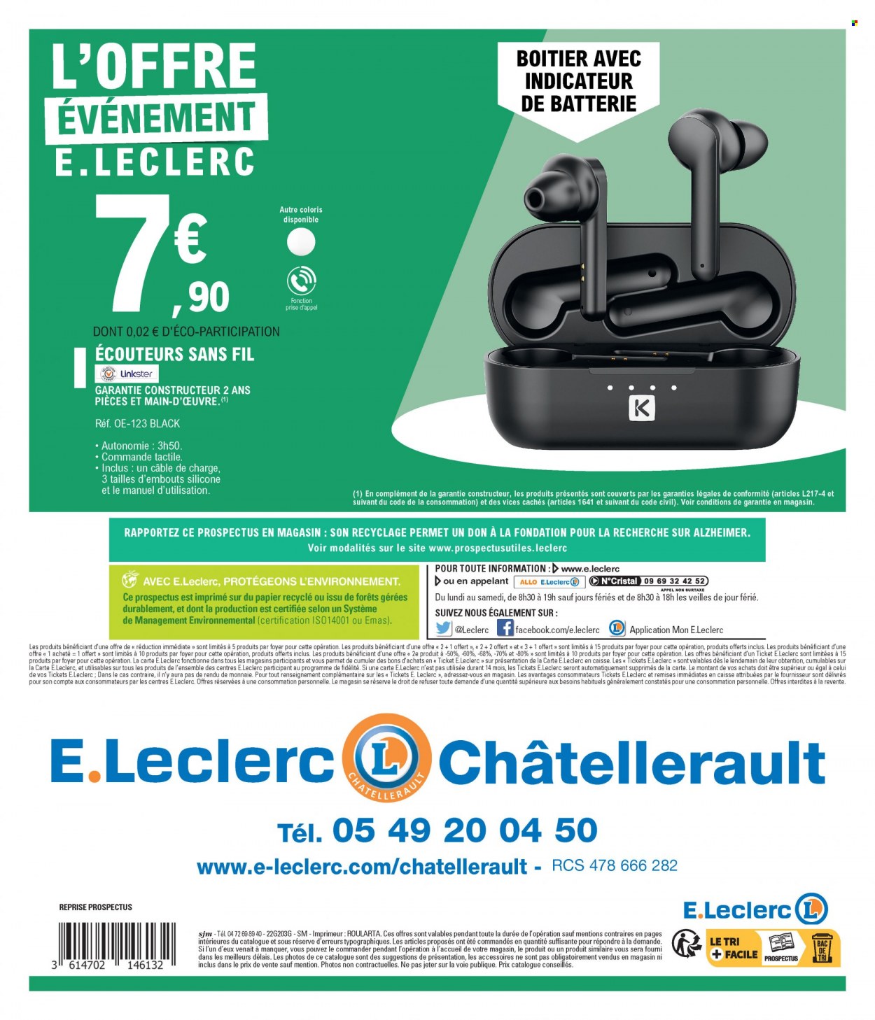 Catalogue E.Leclerc - 22.02.2022 - 26.06.2022. 