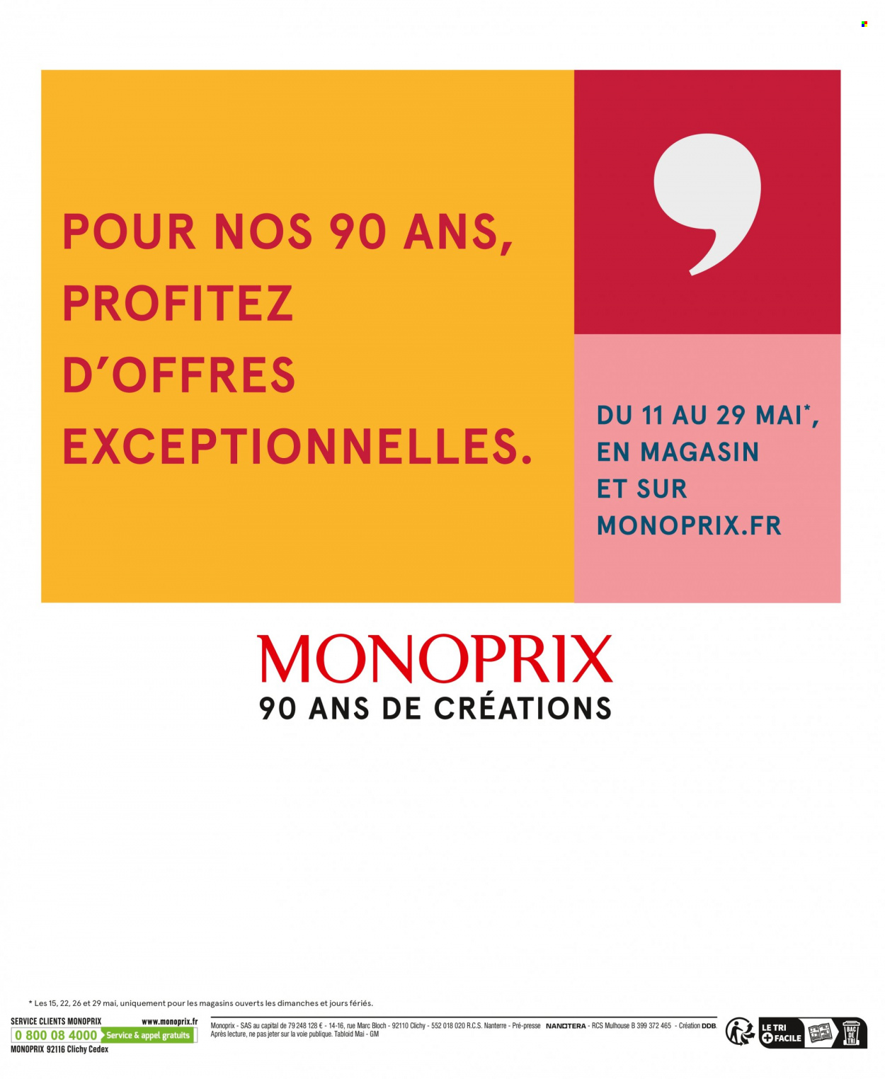 Catalogue Monoprix - 11.05.2022 - 29.05.2022. 