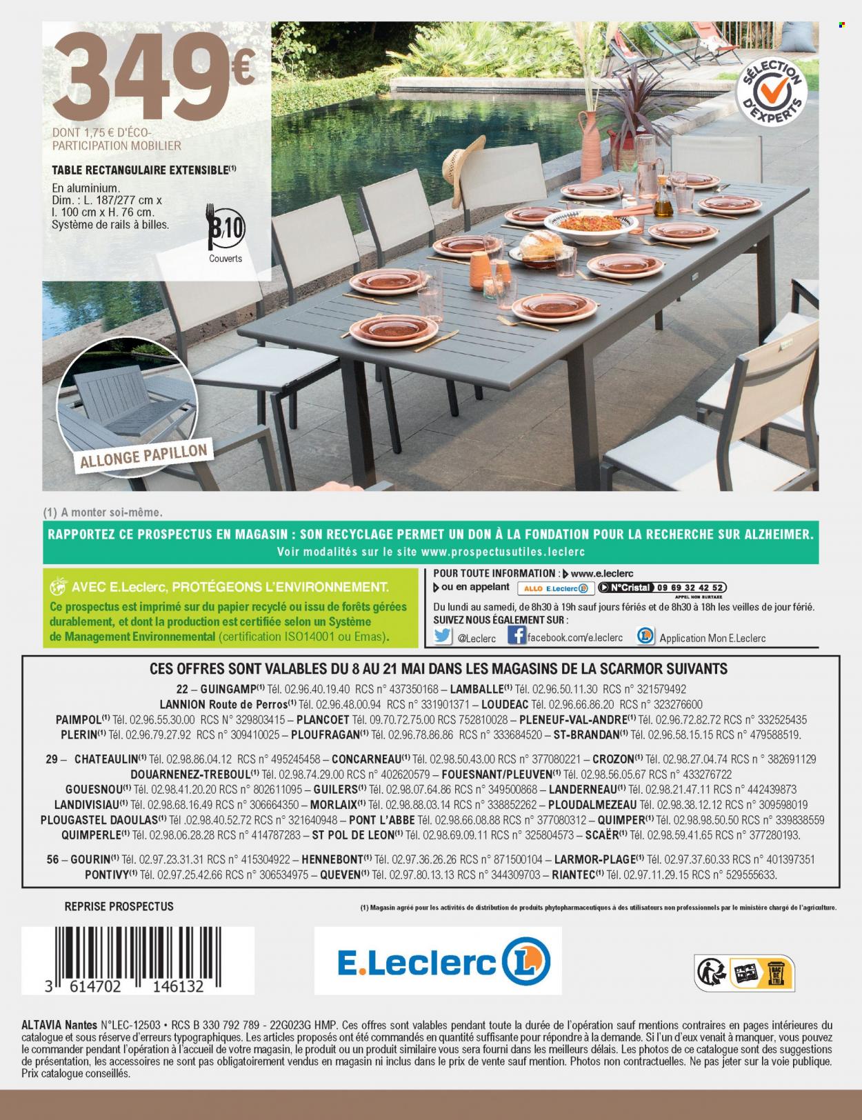 Catalogue E.Leclerc - 08.05.2022 - 21.05.2022. 
