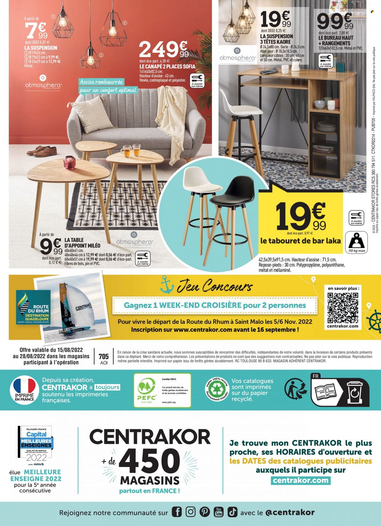 Catalogue Centrakor - 15.08.2022 - 28.08.2022. 