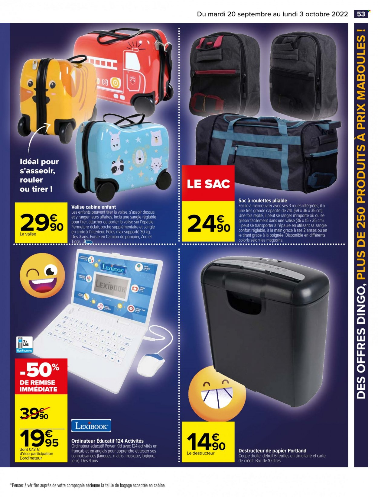 Catalogue Carrefour Hypermarchés - 20.09.2022 - 03.10.2022. 