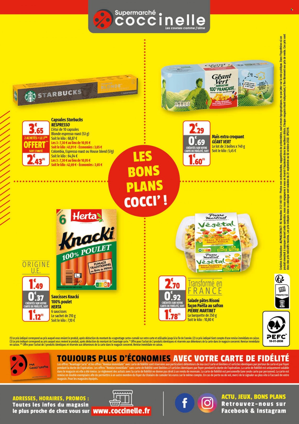 Catalogue Coccinelle Supermarché - 21.09.2022 - 02.10.2022. 