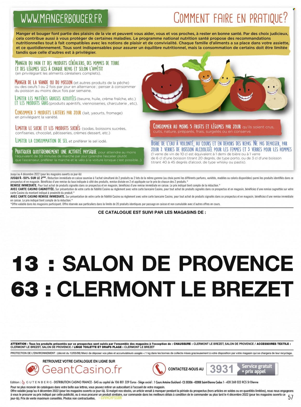 Catalogue Géant Casino - 07.11.2022 - 04.12.2022. 
