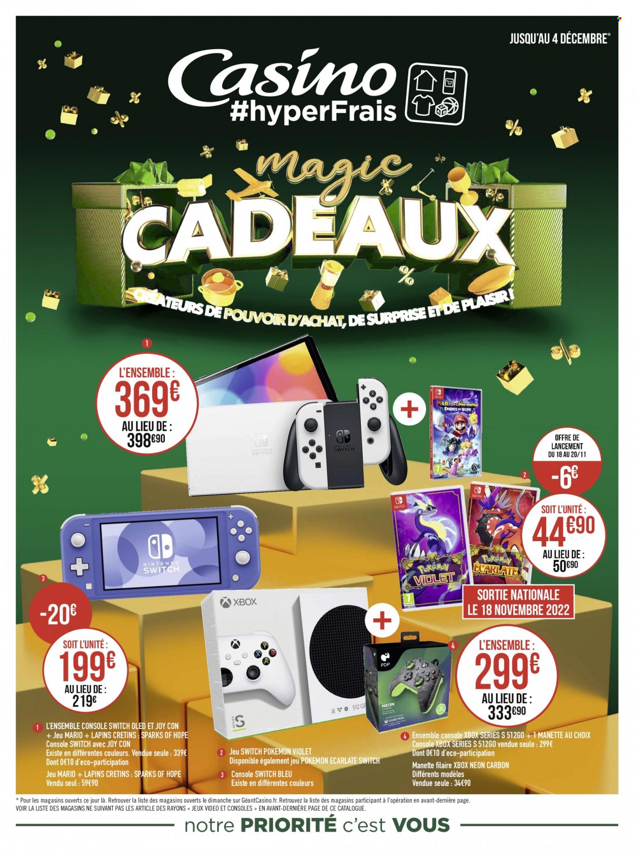 Catalogue Géant Casino - 07.11.2022 - 04.12.2022. 