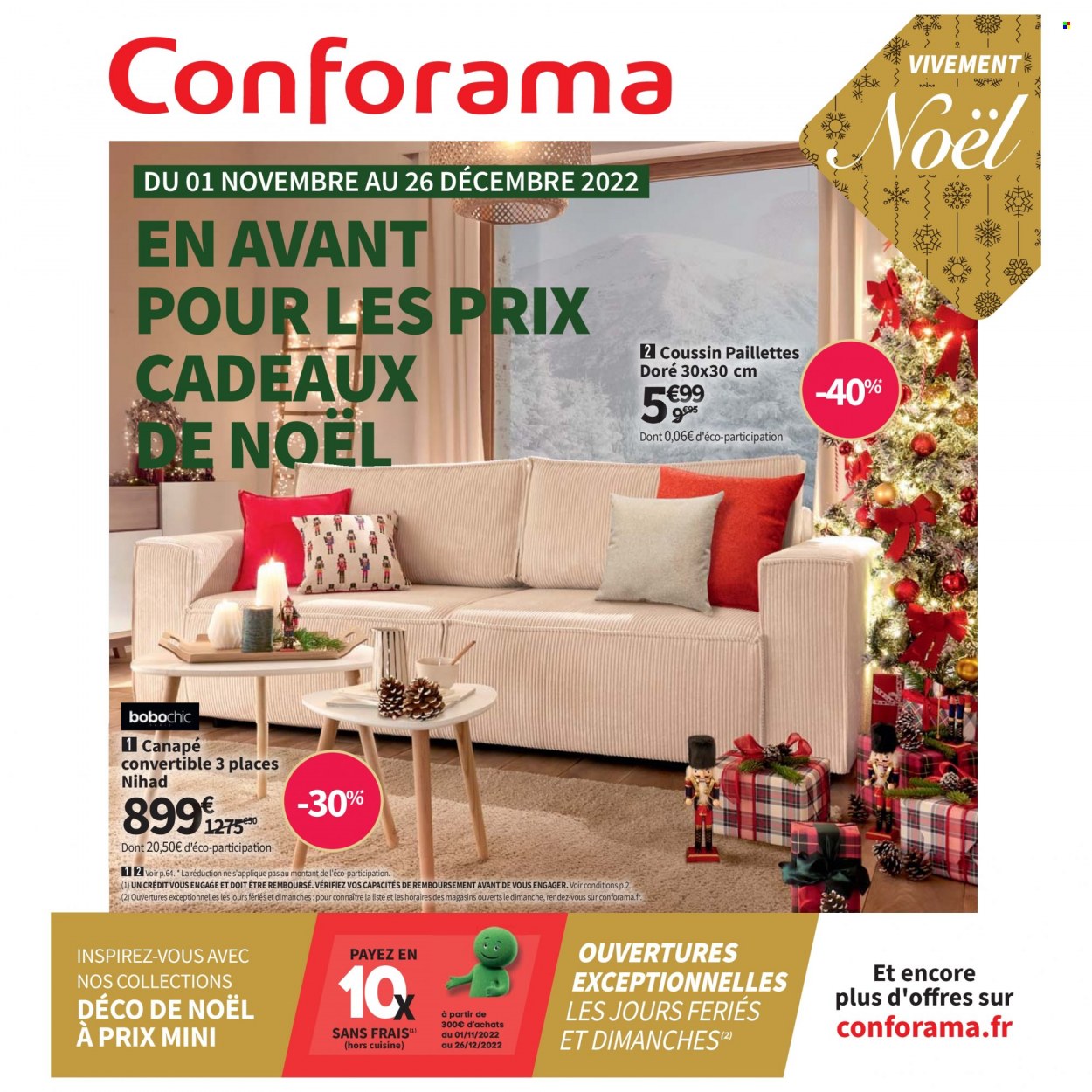 Catalogue Conforama - 01.11.2022 - 26.12.2022. 