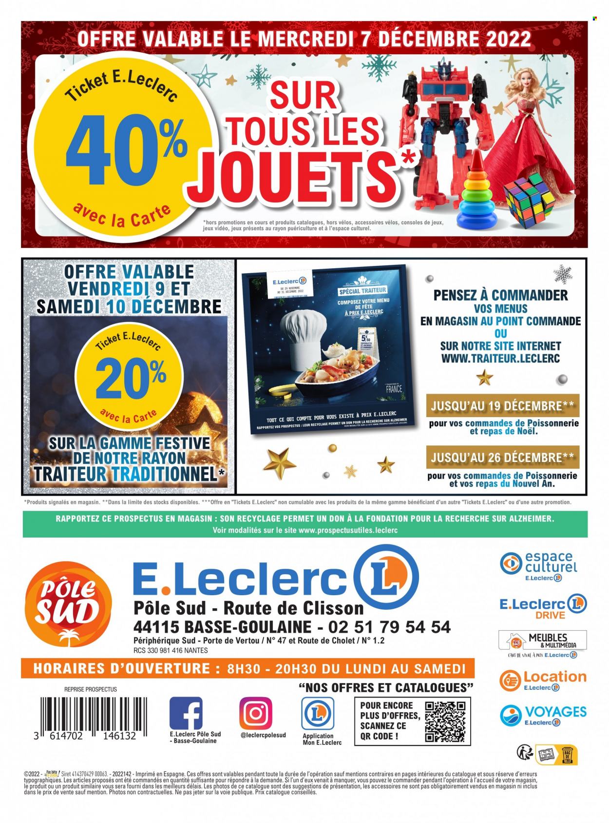Catalogue E.Leclerc - 29.11.2022 - 10.12.2022. 