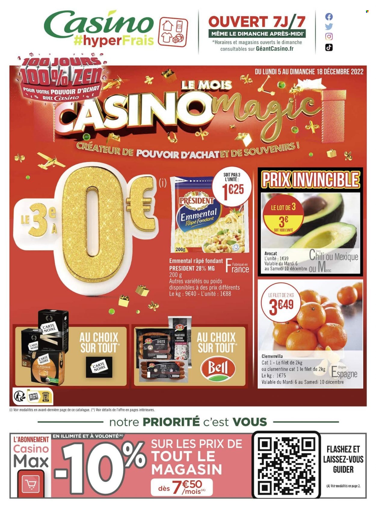 Catalogue Casino hyperFrais - 05.12.2022 - 18.12.2022. 