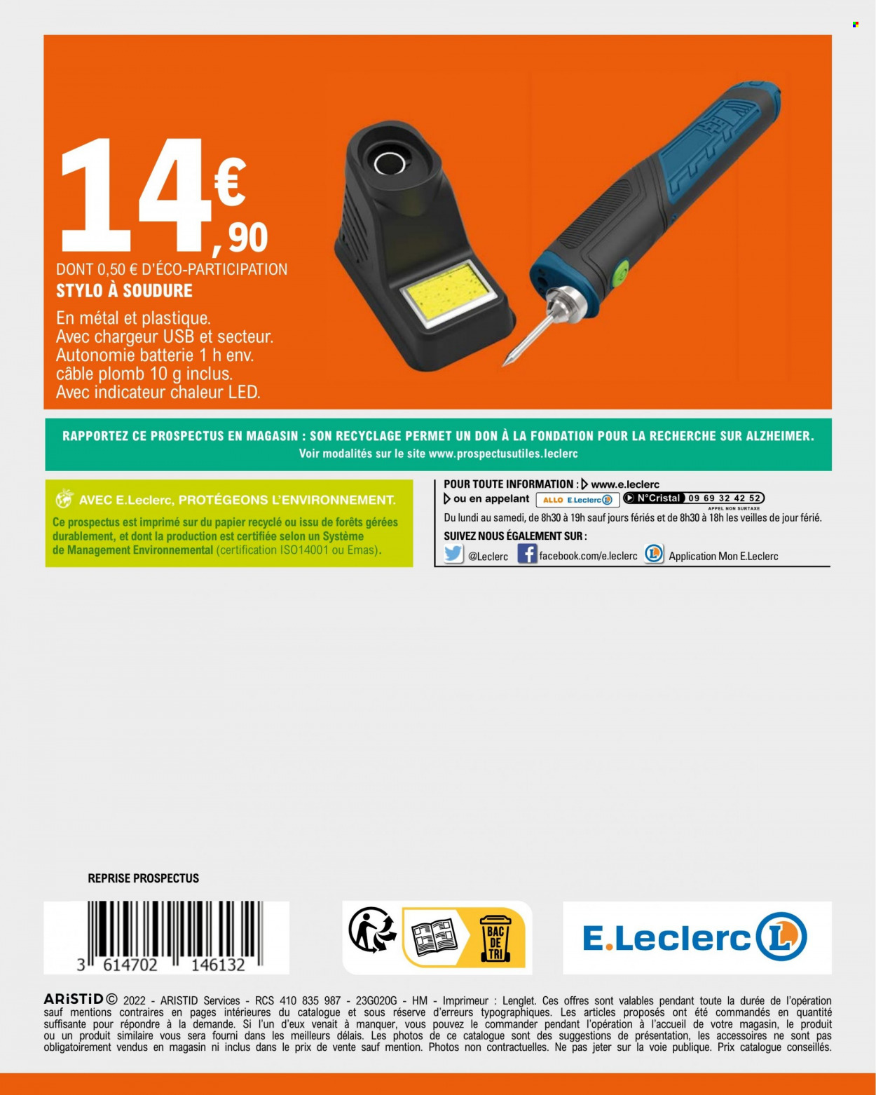 Catalogue E.Leclerc - 17.01.2023 - 28.01.2023. 