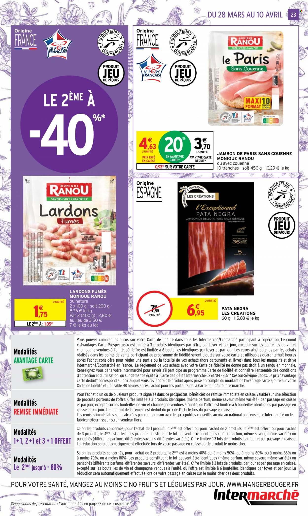 Catalogue Intermarché Super - 28.03.2023 - 10.04.2023. 