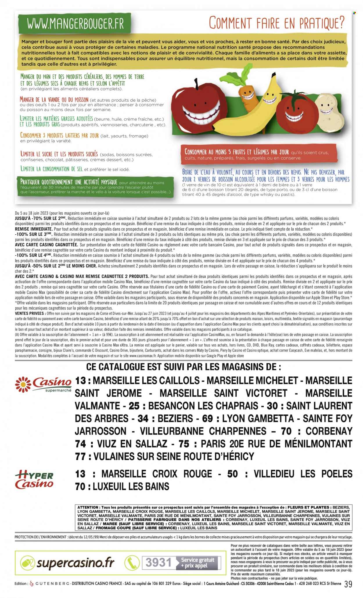 Catalogue Casino Supermarchés - 05.06.2023 - 18.06.2023. 