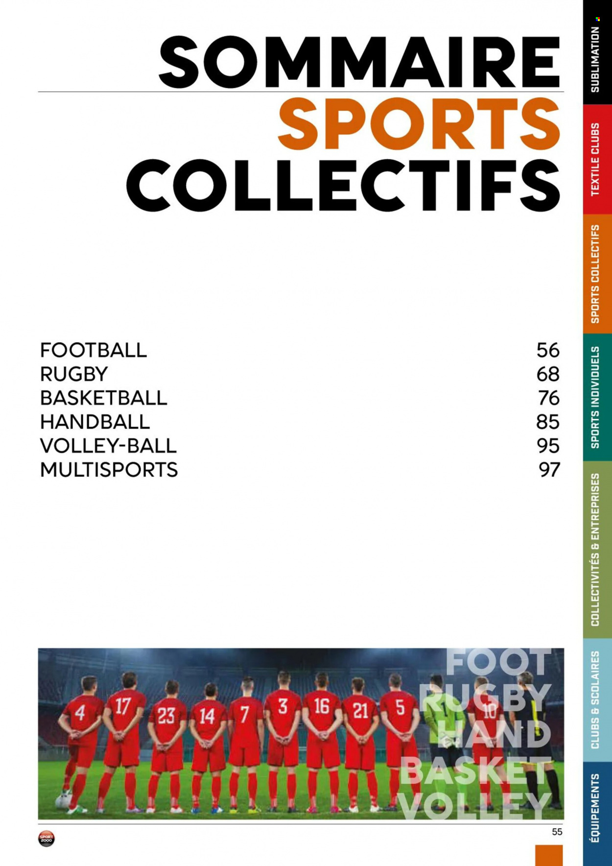 Catalogue Sport 2000. Page 55.