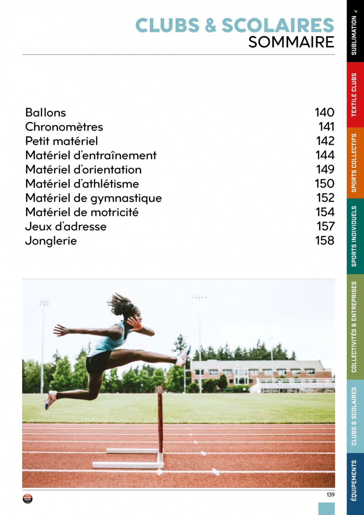 Catalogue Sport 2000. Page 139.