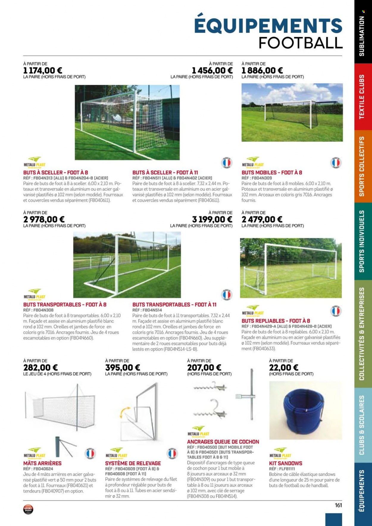 Catalogue Sport 2000. Page 161.