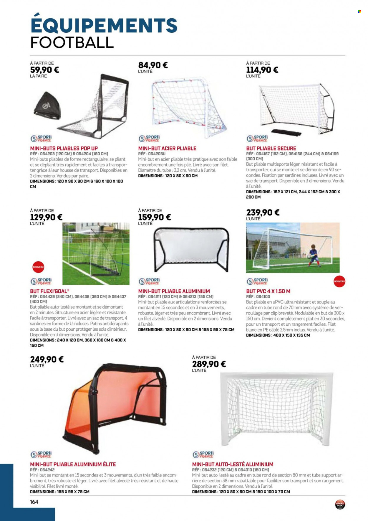 Catalogue Sport 2000. Page 164.