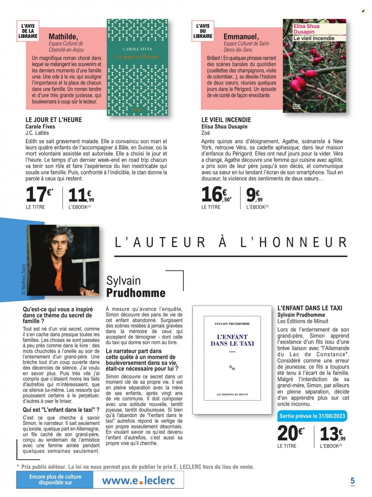 Catalogue E.Leclerc - 29.08.2023 - 21.10.2023. Page 5.