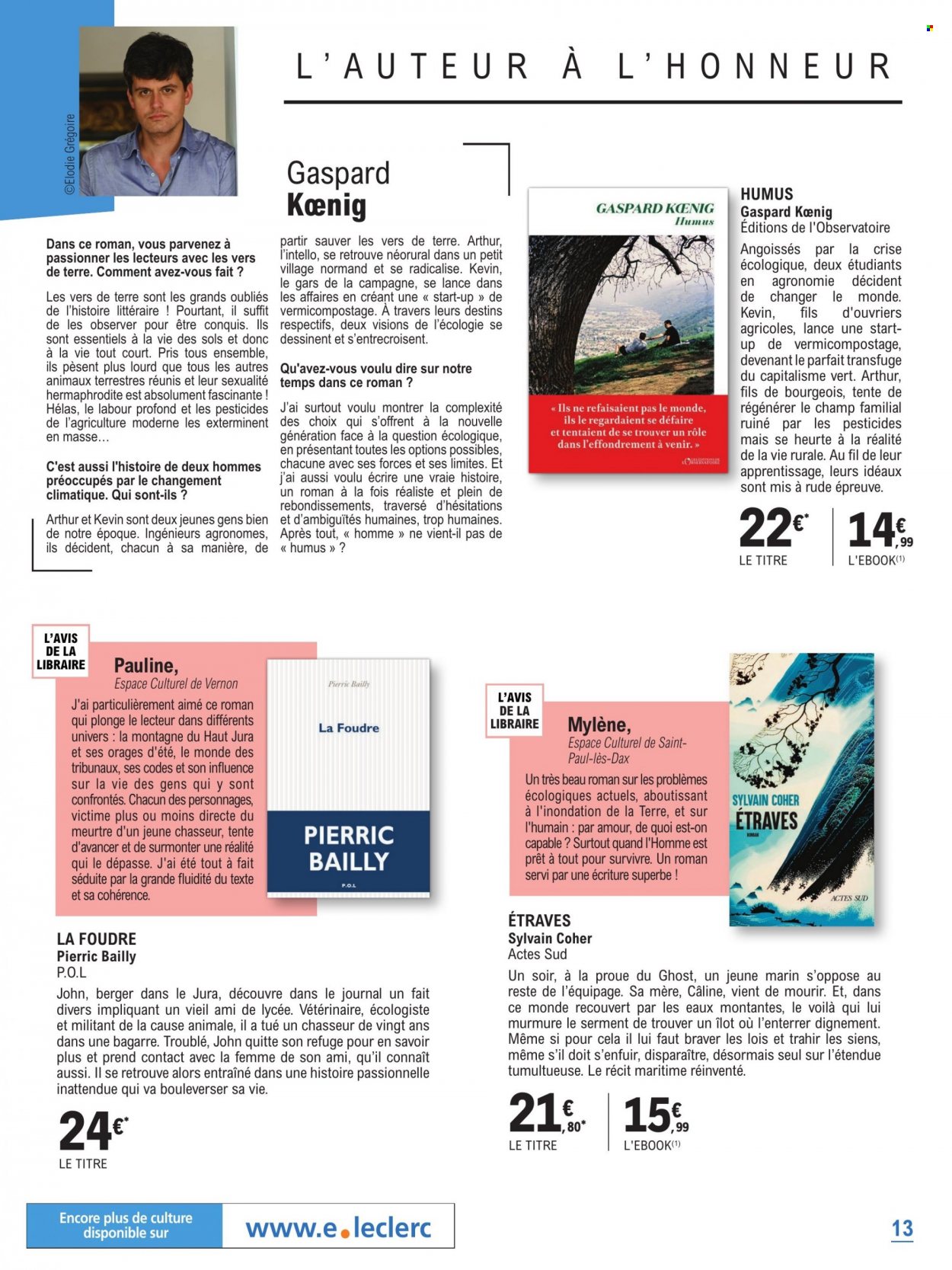 Catalogue E.Leclerc - 29.08.2023 - 21.10.2023. Page 13.