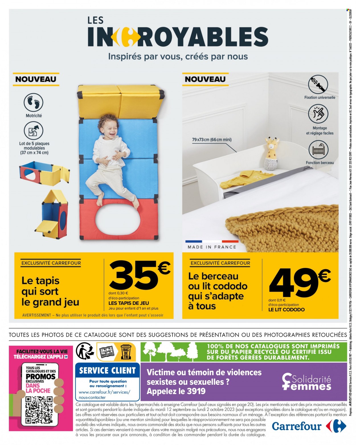 Catalogue Carrefour Hypermarchés - 12.09.2023 - 02.10.2023. Page 36.