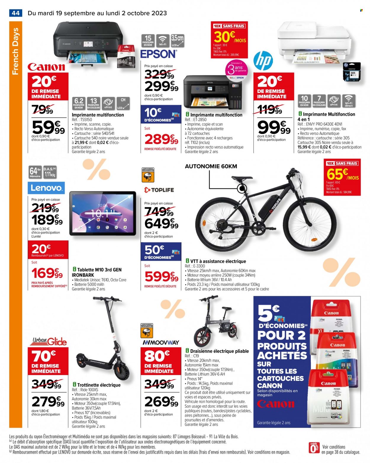 Catalogue Carrefour Hypermarchés - 19.09.2023 - 02.10.2023. Page 46.