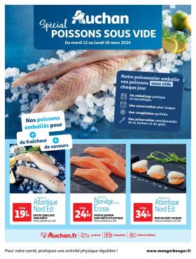 Auchan - Spécial poissons sous vide        